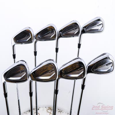 Titleist 2023 T350 Iron Set 4-PW GW True Temper AMT Red S300 Steel Stiff Left Handed STD