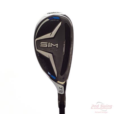 TaylorMade SIM MAX Hybrid 4 Hybrid 22° Mitsubishi Bassara E-Series 55 Graphite Senior Right Handed 40.0in