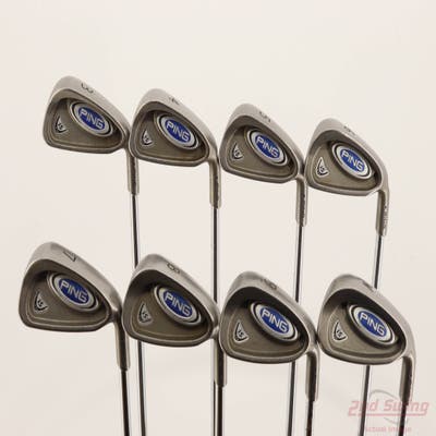 Ping i5 Iron Set 3-PW Stock Steel Shaft Steel Stiff Right Handed Blue Dot STD