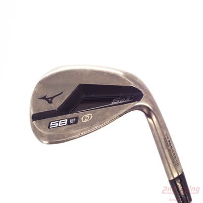 Mizuno S23 Copper Cobalt Wedge Lob LW 58° 12 Deg Bounce D Grind FST KBS Hi-Rev 2.0 115 Steel Regular Right Handed 35.5in