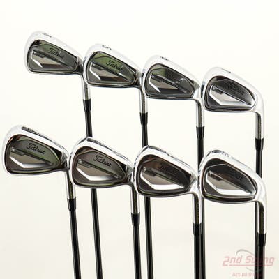 Titleist 2023 T350 Iron Set 4-PW AW True Temper Onyx AMT White Steel Stiff Right Handed STD