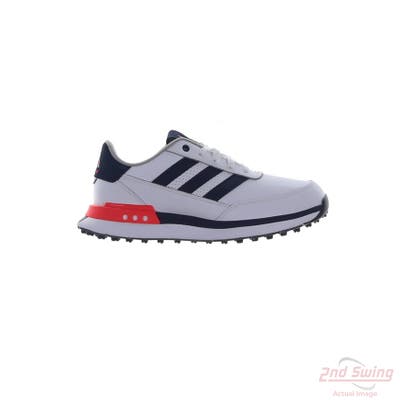 New Mens Golf Shoe Adidas 2024 S2G SL 10 White/Navy/Red MSRP $100