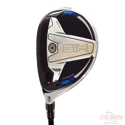 TaylorMade SIM Ti Fairway Wood 3 Wood 3W 15° Project X HZRDUS Silver Gen4 60 Graphite Stiff Left Handed 43.5in