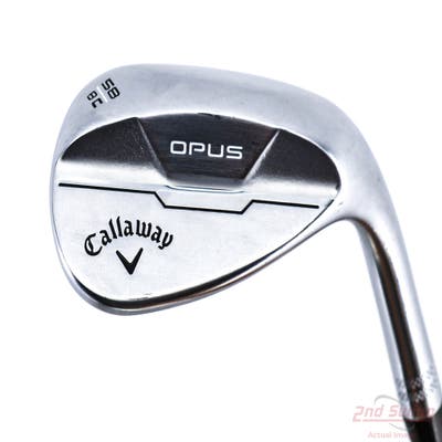 Mint Callaway Opus Brushed Chrome Wedge Lob LW 58° 8 Deg Bounce C Grind True Temper Dynamic Gold Mid 115 Wedge Steel Wedge Flex Right Handed 35.0in