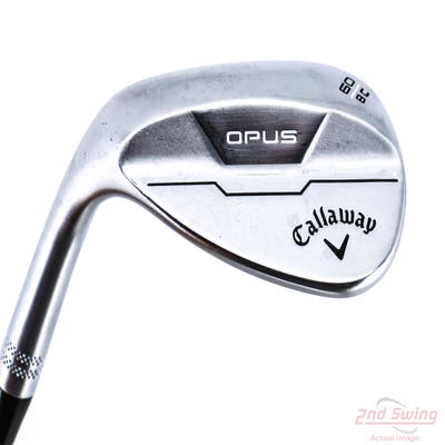 Mint Callaway Opus Brushed Chrome Wedge Lob LW 60° 8 Deg Bounce C Grind True Temper Dynamic Gold Mid 115 Wedge Steel Wedge Flex Left Handed 35.25in
