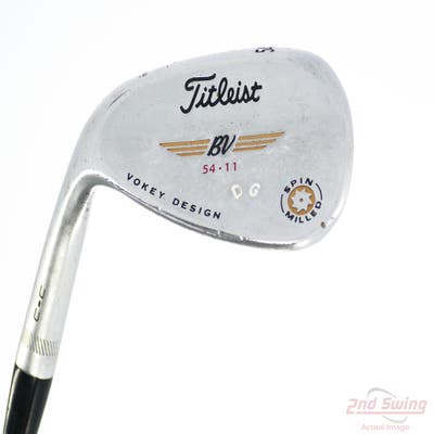 Titleist Vokey Spin Milled CC Chrome Wedge Sand SW 54° 11 Deg Bounce True Temper Dynamic Gold Steel Stiff Left Handed 35.5in
