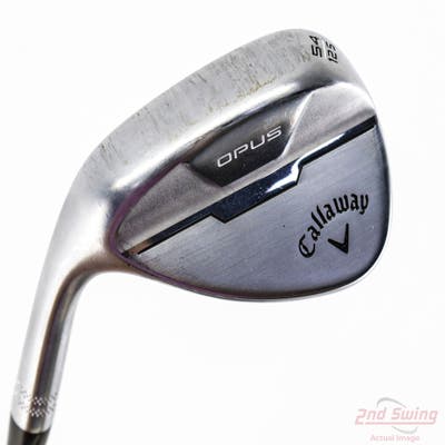 Callaway Opus Brushed Chrome Wedge Sand SW 54° 12 Deg Bounce S Grind Dynamic Gold Mid 115 Wedge Steel Wedge Flex Left Handed 35.5in