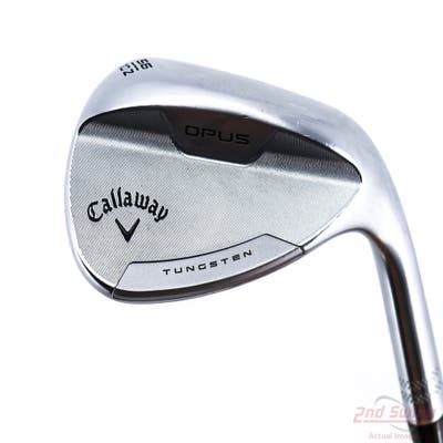 Mint Callaway Opus Platinum Chrome Wedge Sand SW 56° 10 Deg Bounce Z Grind Dynamic Gold Mid 115 Gunmetal Steel Wedge Flex Right Handed 35.25in