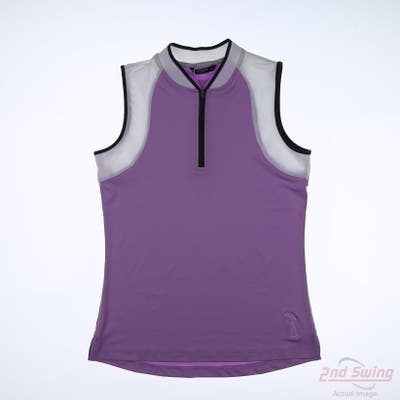 New W/ Logo Womens Level Wear Sleeveless Small S Purple MSRP $85