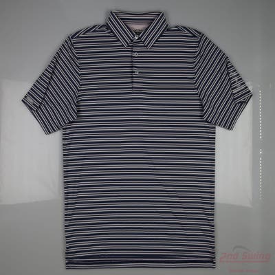 New W/ Logo Mens Straight Down Polo Large L Multi MSRP $104
