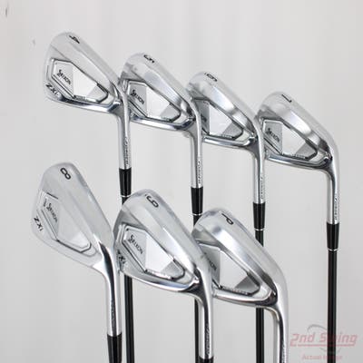 Srixon ZXi5 Iron Set 4-PW UST Mamiya Helium Black Nanocore 6 Graphite Regular Right Handed -1/2"