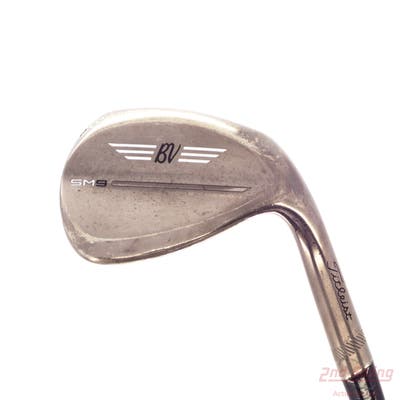 Titleist Vokey SM9 Brushed Steel Wedge Lob LW 58° 12 Deg Bounce D Grind LA Golf A Series Mid 85 Graphite Regular Right Handed 34.75in