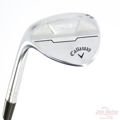 Callaway Opus Brushed Chrome Wedge Lob LW 60° 10 Deg Bounce S Grind Dynamic Gold Mid 115 Wedge Steel Wedge Flex Left Handed 35.0in