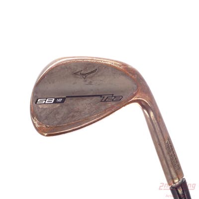 Mizuno T22 Denim Copper Wedge Lob LW 58° 12 Deg Bounce D Grind True Temper Dynamic Gold Tour Issue S400 Steel Stiff Right Handed 35.5in