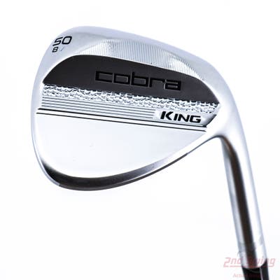 Mint Cobra 2025 King Chrome Wedge Gap GW 50° 8 Deg Bounce Versatile Dynamic Gold Spinner TI Steel Wedge Flex Right Handed 35.75in