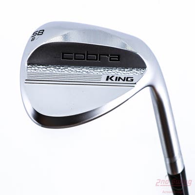 Mint Cobra 2025 King Chrome Wedge Lob LW 58° 8 Deg Bounce Versatile Dynamic Gold Spinner TI Steel Wedge Flex Right Handed 35.25in