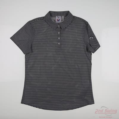 New W/ Logo Womens Puma Polo Small S Black/White MSRP $80