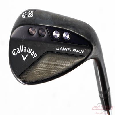 Callaway Jaws Raw Black Plasma Wedge Lob LW 58° 10 Deg Bounce S Grind Dynamic Gold Spinner TI 115 Steel Wedge Flex Right Handed 35.0in