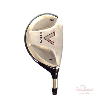 TaylorMade V Steel Fairway Wood 3 Wood 3W 15° TM M.A.S.2 Graphite Regular Right Handed 43.25in