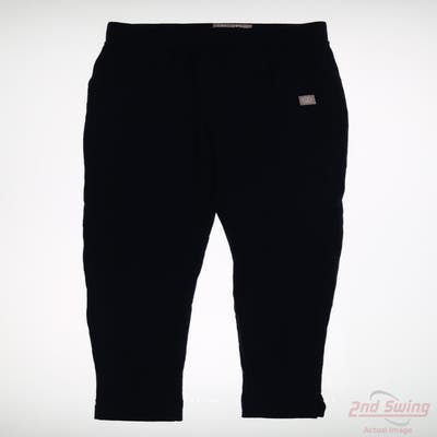 New Womens Straight Down Pants Small S x30 Navy Blue MSRP $80