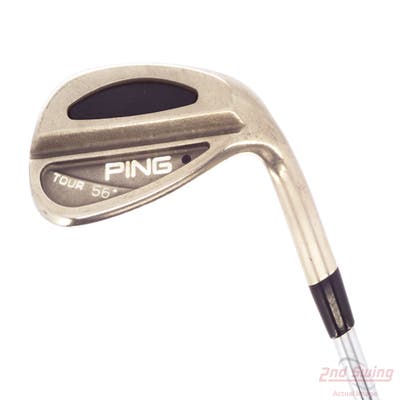Ping Tour Chrome Wedge Sand SW 56° Stock Steel Shaft Steel Wedge Flex Right Handed Black Dot 35.25in