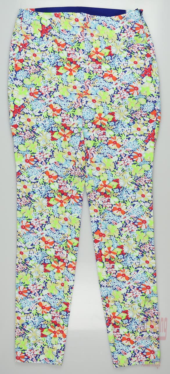 New Womens Ralph Lauren RLX Golf Pants 2 Multi MSRP $188