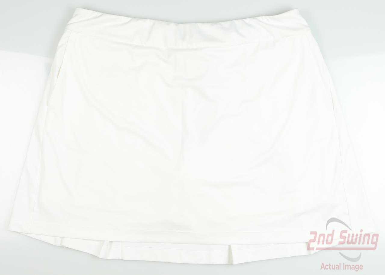 New Womens EP NY Back Pleat Skort X-Large XL White MSRP $85 NS1000