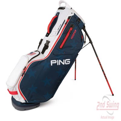 Brand New 10.0 Ping 2022 Hoofer Navy/White/Red Stand Bag