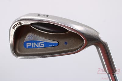 Ping G2 Single Iron 5 Iron Stock Steel Shaft Steel Stiff Right Handed Blue Dot 38.0in