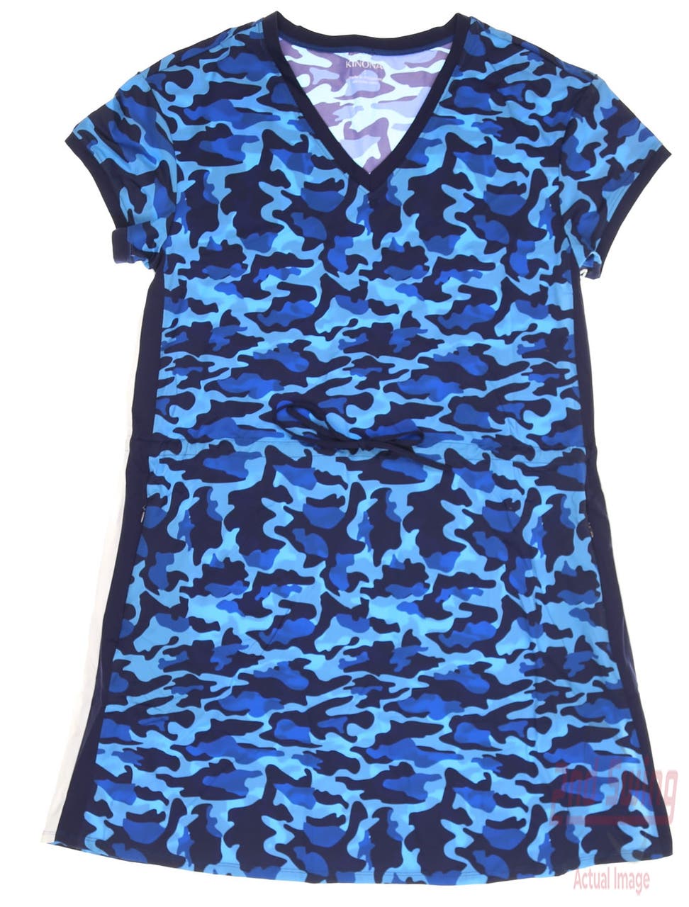 New Womens Kinona Sleeveless Golf Dress Small S Multi Blue MSRP $170