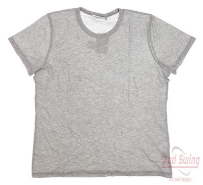 New Womens Peter Millar T-Shirt X-Large XL Gray MSRP $61