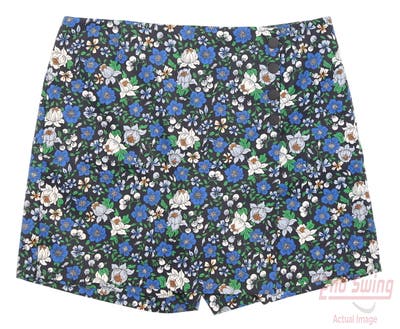 New Womens Tory Sport Printed Tech Twill Golf Skort Large L Tory Navy/Frost MSRP $168