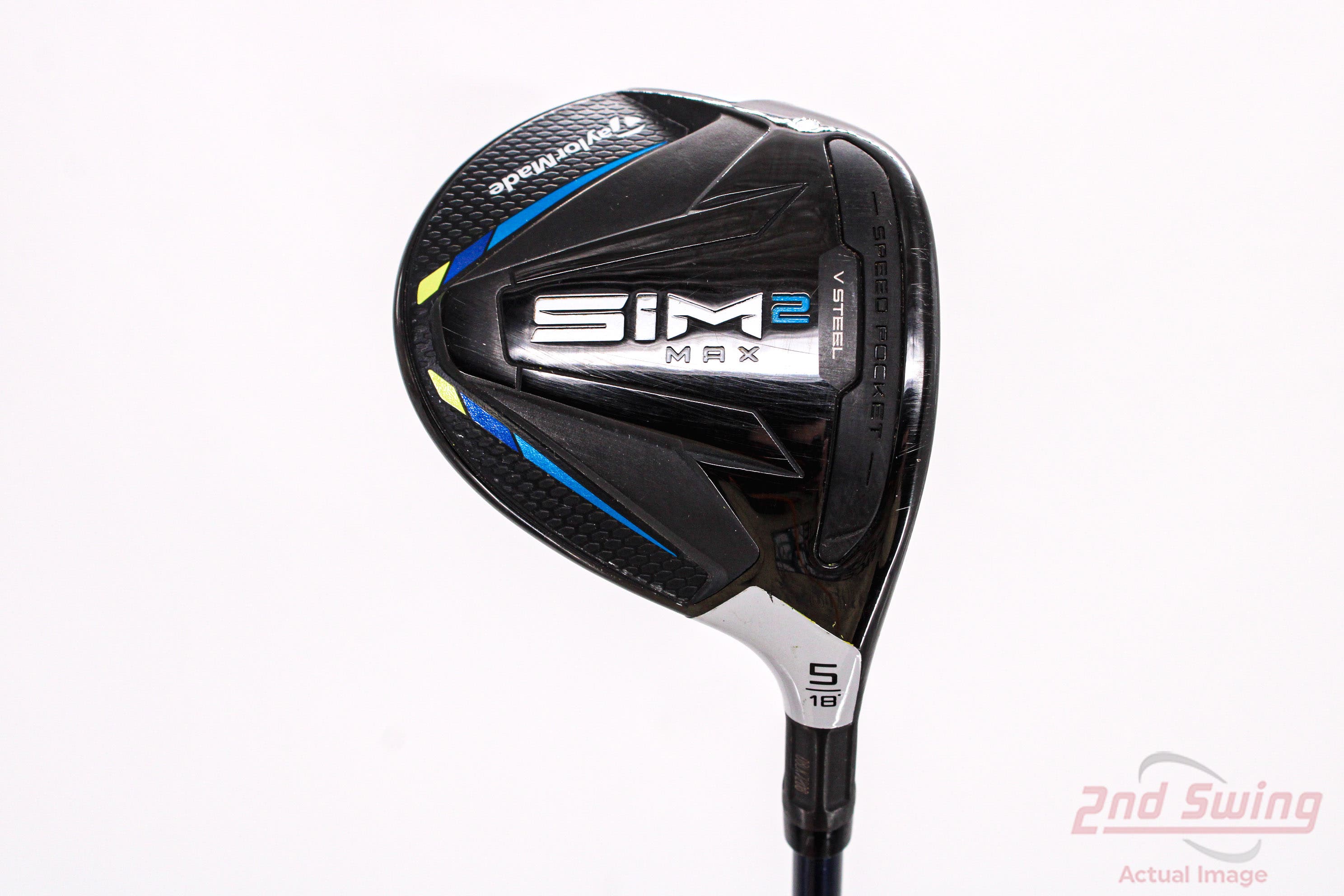 Mint TaylorMade SIM2 MAX Fairway Wood 5 Wood 5W 18° Fujikura Ventus Blue 6  Graphite Stiff Right Handed 42.25in