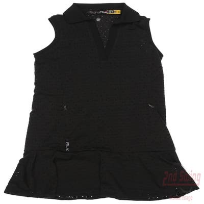 New Womens Ralph Lauren RLX Golf Dress X-Small XS Black MSRP $188