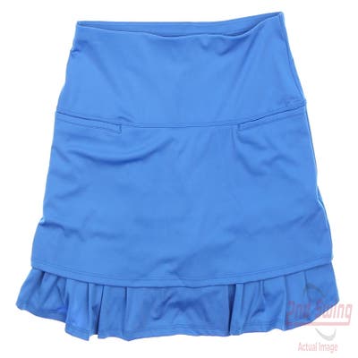 New Womens Lucky In Love Golf Skort Large L Blue MSRP $92
