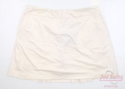 New Womens EP NY Knit Skort X-Large XL White MSRP $88