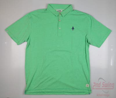 New W/ Logo Mens LinkSoul Golf Polo X-Large XL Green MSRP $94