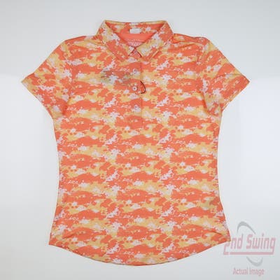 New Womens Straight Down Polo Small S Multi MSRP $70
