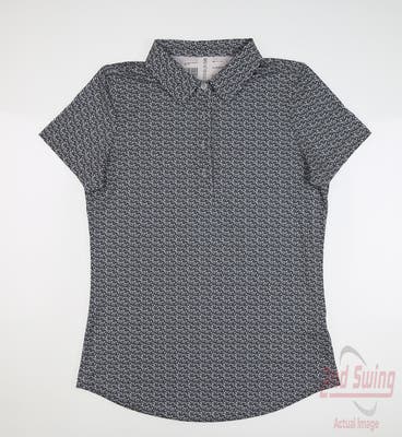 New Womens Straight Down Polo Small S Multi MSRP $70
