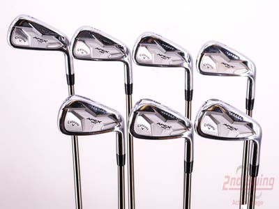 Callaway Apex Pro Dot Iron Set 4-PW UST Mamiya Recoil 110 F4 Graphite Stiff Right Handed 38.5in