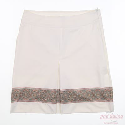 New Womens Fairway & Greene Shelby Skort 4 White MSRP $98