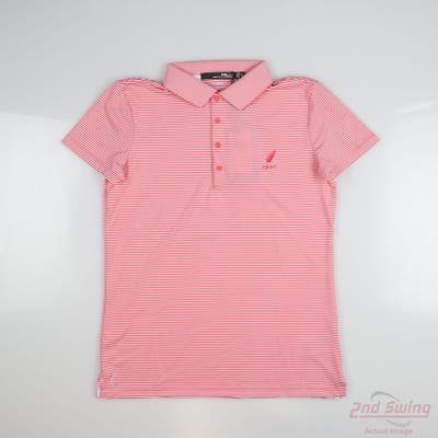 New W/ Logo Womens Ralph Lauren RLX Golf Polo X-Small XS Red MSRP $90