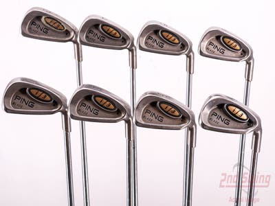 Ping i3 Blade Iron Set 3-PW Ping Z-Z65 with Cushin Insert Steel Stiff Right Handed Black Dot 38.25in