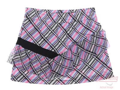 New Womens Lucky In Love Golf Skort Large L Multi MSRP $94