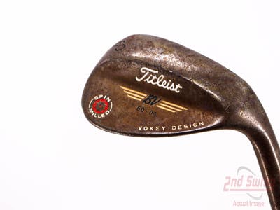 Titleist 2009 Vokey Spin Milled Oil Can Wedge Lob LW 60° 4 Deg Bounce Swing Science 200 Series Graphite Wedge Flex Right Handed 35.75in