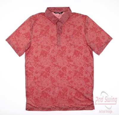 New Mens Travis Mathew Polo X-Large XL Rose Red MSRP $100