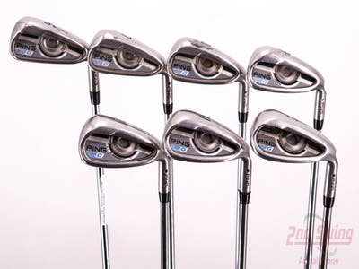 Ping 2016 G Iron Set 6-PW GW SW AWT 2.0 Steel Stiff Right Handed Black Dot 38.0in