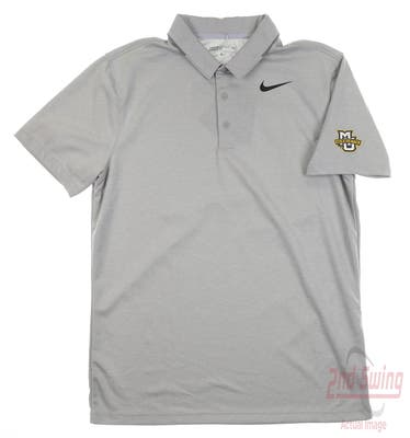 New W/ Logo Mens Nike Golf Polo Medium M Gray MSRP $70