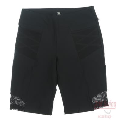 New Womens Tail Pull On Shorts 8 Black MSRP $80