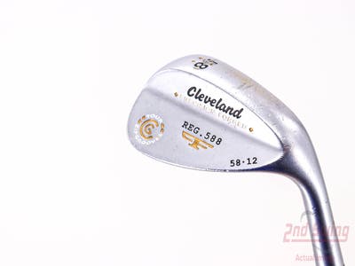 Cleveland 2012 588 Chrome Wedge Lob LW 58° 12 Deg Bounce True Temper Tour Concept Steel Wedge Flex Right Handed 36.75in
